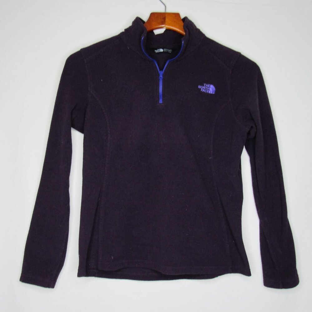 The North Face Purple Fleece GLACIER 1/4 Zip Pullover Top Women's S Small - Picture 6 of 8